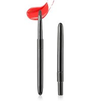 Private Label Synthetic Hair Retractable Black Mini Lip Brush