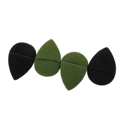 Green tea or black deep  cosmetic   facial  cleansing sponge makeup remover