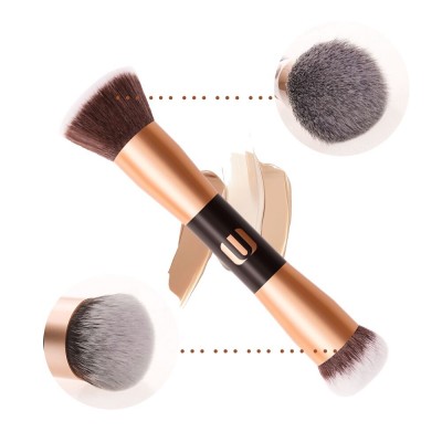 2020  wholesales 100% Cruelty free Cosmetics Dual end makeup powder &  foundation  brush