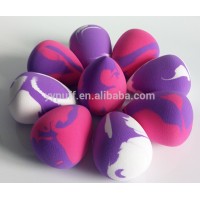 China new innovative product sponge two-tone make up beauty makeup blender raindrop sponge