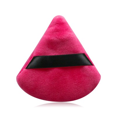 Liya Beauty Cosmetic Puff Chinese Red Triangle Powder puff OEM makeup puff