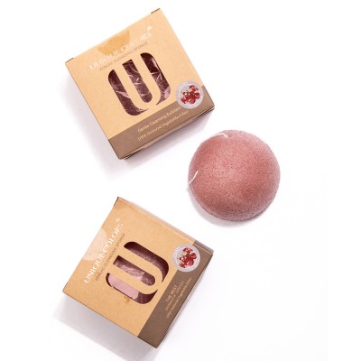 China Liya charcoal organic konjac sponge facial cleaning sponge OEM