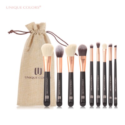 Professional high end Cosmetic Brush Set Factory OEM 9pcs makeup brush set